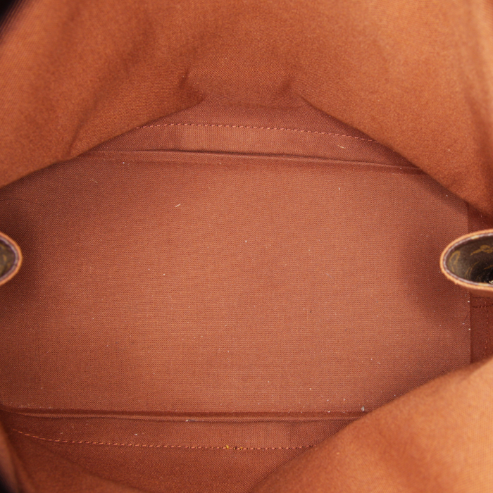 Louis Vuitton Alma handbag in monogram canvas and natural leather - Detail D2