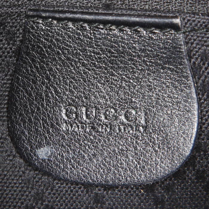 Sac à dos Gucci Bamboo petit modèle en cuir noir - Detail D3