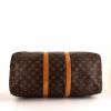 Louis Vuitton Keepall 45 travel bag in monogram canvas and natural leather - Detail D4 thumbnail