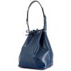 Shopping bag Louis Vuitton grand Noé in pelle Epi blu - 00pp thumbnail