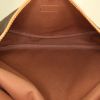 Louis Vuitton Saumur small model shoulder bag in brown monogram canvas and natural leather - Detail D2 thumbnail