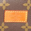 Sac bandoulière Louis Vuitton Saumur petit modèle en toile monogram enduite marron et cuir naturel - Detail D3 thumbnail