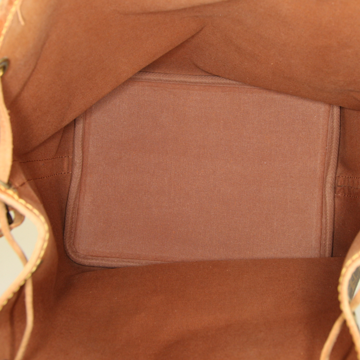 Borsa Louis Vuitton petit Noé modello piccolo in tela monogram e pelle naturale - Detail D2