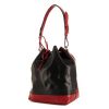 Shopping bag Louis Vuitton grand Noé in pelle Epi bicolore nera e rossa - 00pp thumbnail