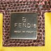 Fendi Baguette handbag in embroidered canvas and pink lizzard - Detail D3 thumbnail