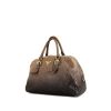 Prada handbag in brown and black grained leather - 00pp thumbnail