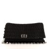 Miu Miu Iconic Crystal bag worn on the shoulder or carried in the hand in black quilted leather - 360 thumbnail