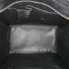 Bolso de mano Celine Luggage en cuero bicolor negro y blanco y piel de pitón marrón - Detail D2 thumbnail