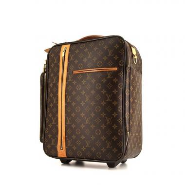 Valigia Louis Vuitton Bosphore in tela monogram marrone e pelle naturale