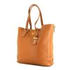Prada Daino shopping bag in beige grained leather - 00pp thumbnail