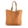 Prada Daino shopping bag in beige grained leather - 360 thumbnail