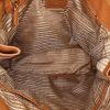 Shopping bag Prada Daino in pelle martellata beige - Detail D2 thumbnail