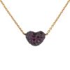 Pomellato Tabou pendant in pink gold,  blackened gold and tourmaline - 00pp thumbnail