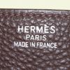 Borsa Hermes Birkin 35 cm in pelle taurillon clemence marrone e profili arancioni - Detail D3 thumbnail