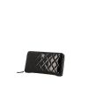 Chanel Classic Wallet wallet in black patent quilted leather - 00pp thumbnail