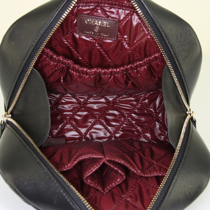 Chanel in pelle trapuntata nera - Detail D2