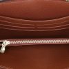 Portafogli Louis Vuitton Zippy in tela monogram cerata marrone - Detail D4 thumbnail