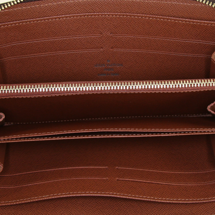 Billetera Louis Vuitton Zippy en lona Monogram marrón - Detail D2