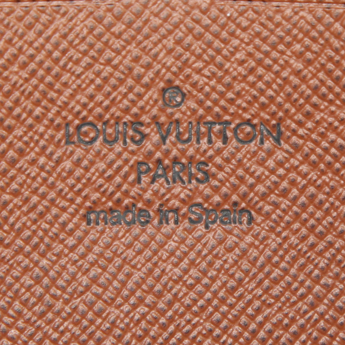 Billetera Louis Vuitton Zippy en lona Monogram marrón - Detail D3