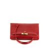 Hermes Kelly 32 cm bag worn on the shoulder or carried in the hand in red Braise niloticus crocodile - 360 Front thumbnail