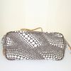 Shopping bag Louis Vuitton Neverfull in tela monogram con decori geometrici e pelle naturale - Detail D4 thumbnail