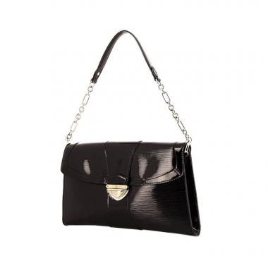 Borsa Louis Vuitton Beverly in pelle Epi verniciata nera