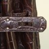 Sac à main Hermes Kelly 35 cm en crocodile niloticus marron - Detail D4 thumbnail