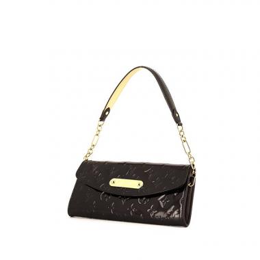 Borsa Louis Vuitton Sunset Boulevard in pelle verniciata monogram bordeaux