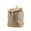 Louis Vuitton Geant Pionnier backpack in beige logo canvas and natural leather - 00pp thumbnail