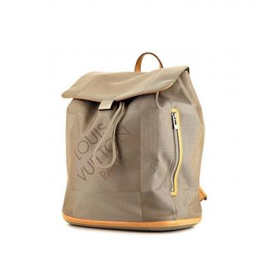 Mochila Louis Vuitton Geant Pionnier en tela monogram beige y cuero natural