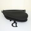 Bolso de mano Dior Saddle en cuero negro mate - Detail D4 thumbnail