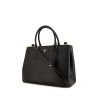 Prada Galleria medium model handbag in black leather saffiano - 00pp thumbnail