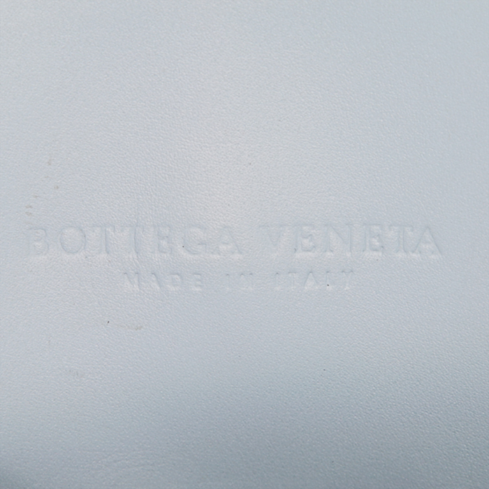 Bolso de mano Bottega Veneta Roma en cuero intrecciato azul claro - Detail D3