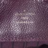 Bolso para llevar al hombro o en la mano Louis Vuitton Audacieuse en cuero monogram huella violeta y ante violeta - Detail D4 thumbnail