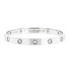 Bracelet Cartier Love 10 diamants en or blanc et diamants, taille 17 - 00pp thumbnail