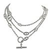 Collana lunga Hermes Farandole modello grande in argento - 00pp thumbnail