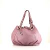Fendi Selleria handbag in pink grained leather - 360 thumbnail