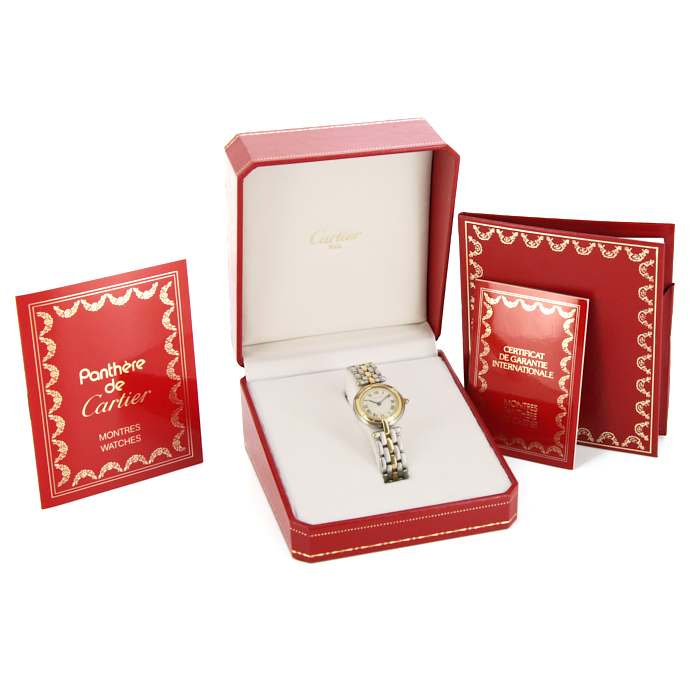 Reloj Cartier Panthère Vendôme de oro y acero Circa  1990 - Detail D2