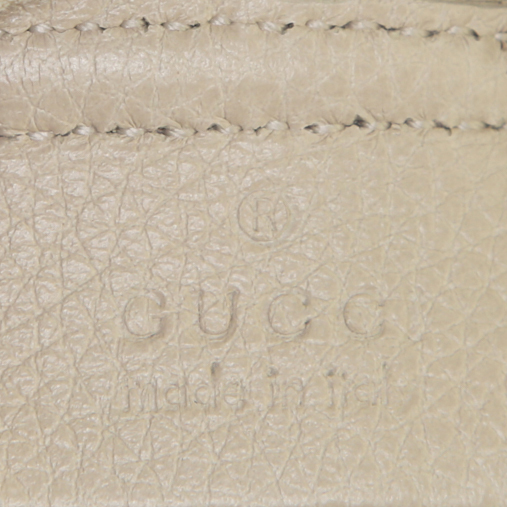 Pochette Gucci in pelle beige - Detail D3