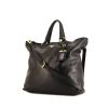 Prada Daino shopping bag in black leather - 00pp thumbnail