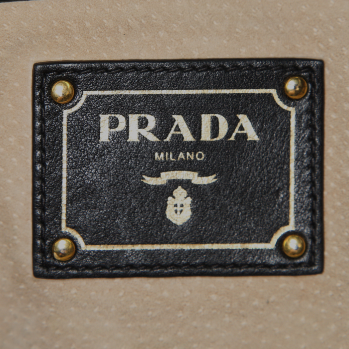 Bolso Cabás Prada Daino en cuero negro - Detail D4