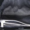 Bolso de mano Saint Laurent Loulou modelo mediano en cuero acolchado con motivos de espigas negro - Detail D3 thumbnail