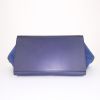 Celine Trapeze medium model handbag in navy blue leather and navy blue suede - Detail D5 thumbnail