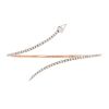 Flexible Messika Snake S bracelet in pink gold and diamonds - 00pp thumbnail