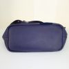Chloé Baylee shoulder bag in blue leather and blue suede - Detail D5 thumbnail