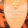 Bolso de mano Louis Vuitton Speedy Editions Limitées en lona Monogram marrón y rojo anaranjado y cuero natural - Detail D3 thumbnail