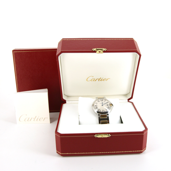 Montre Cartier Ballon Bleu De Cartier en or et acier - Detail D2