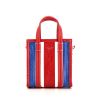 Balenciaga Bazar shopper handbag in blue, red and white tricolor leather - 360 thumbnail