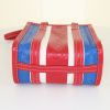 Sac à main Balenciaga Bazar shopper en cuir tricolore bleu rouge et blanc - Detail D5 thumbnail