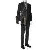 Porte-documents Louis Vuitton Dandy moyen modèle en cuir taiga gris - Detail D2 thumbnail